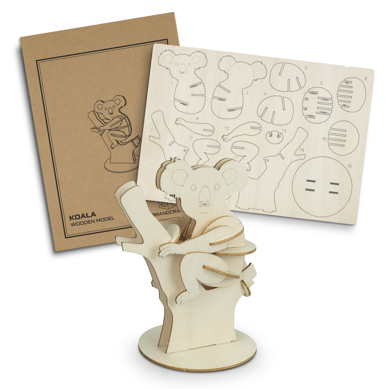 BRANDCRAFT Koala Wooden Model – Image 2