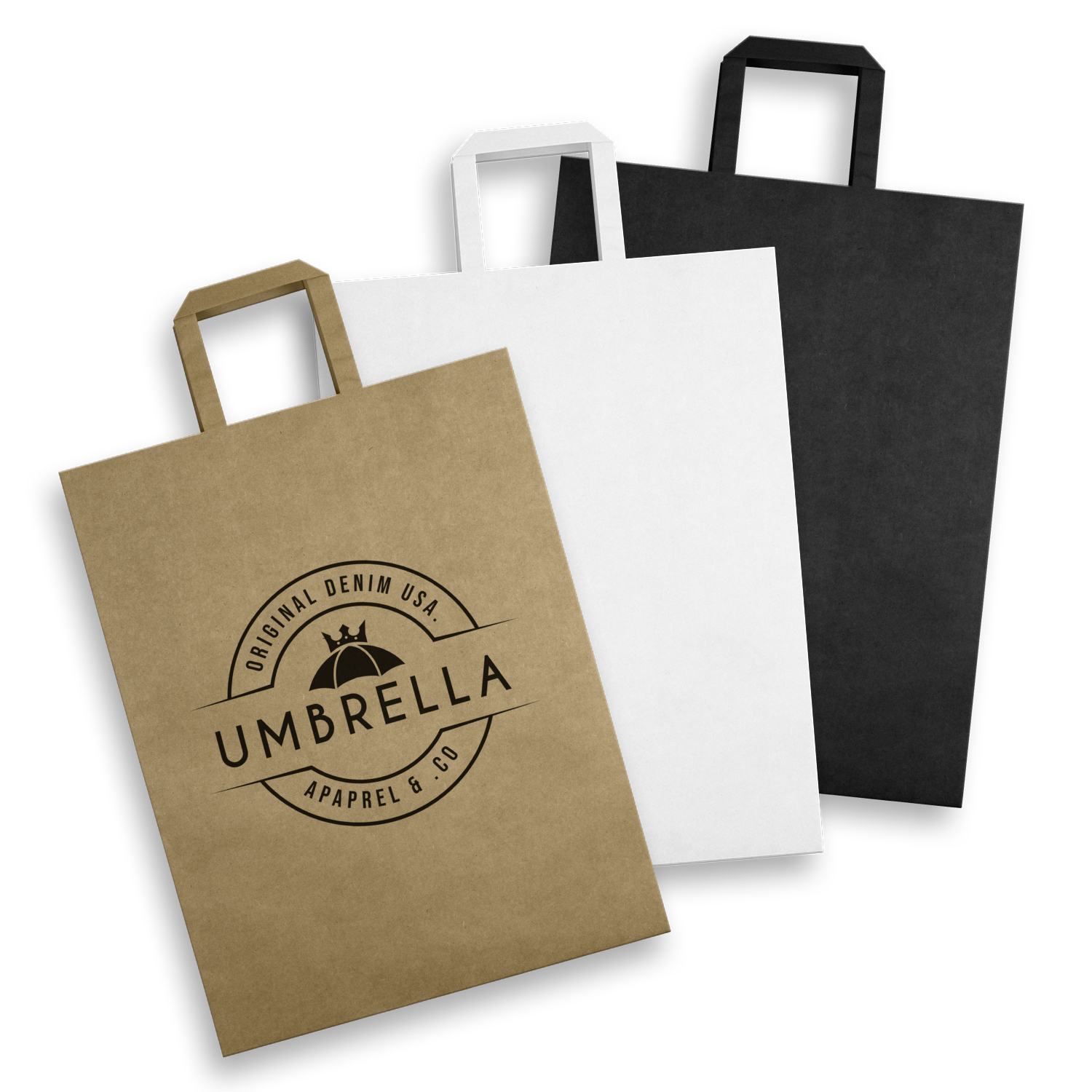 Extra Large Flat Handle Paper Bag Portrait – Image 2