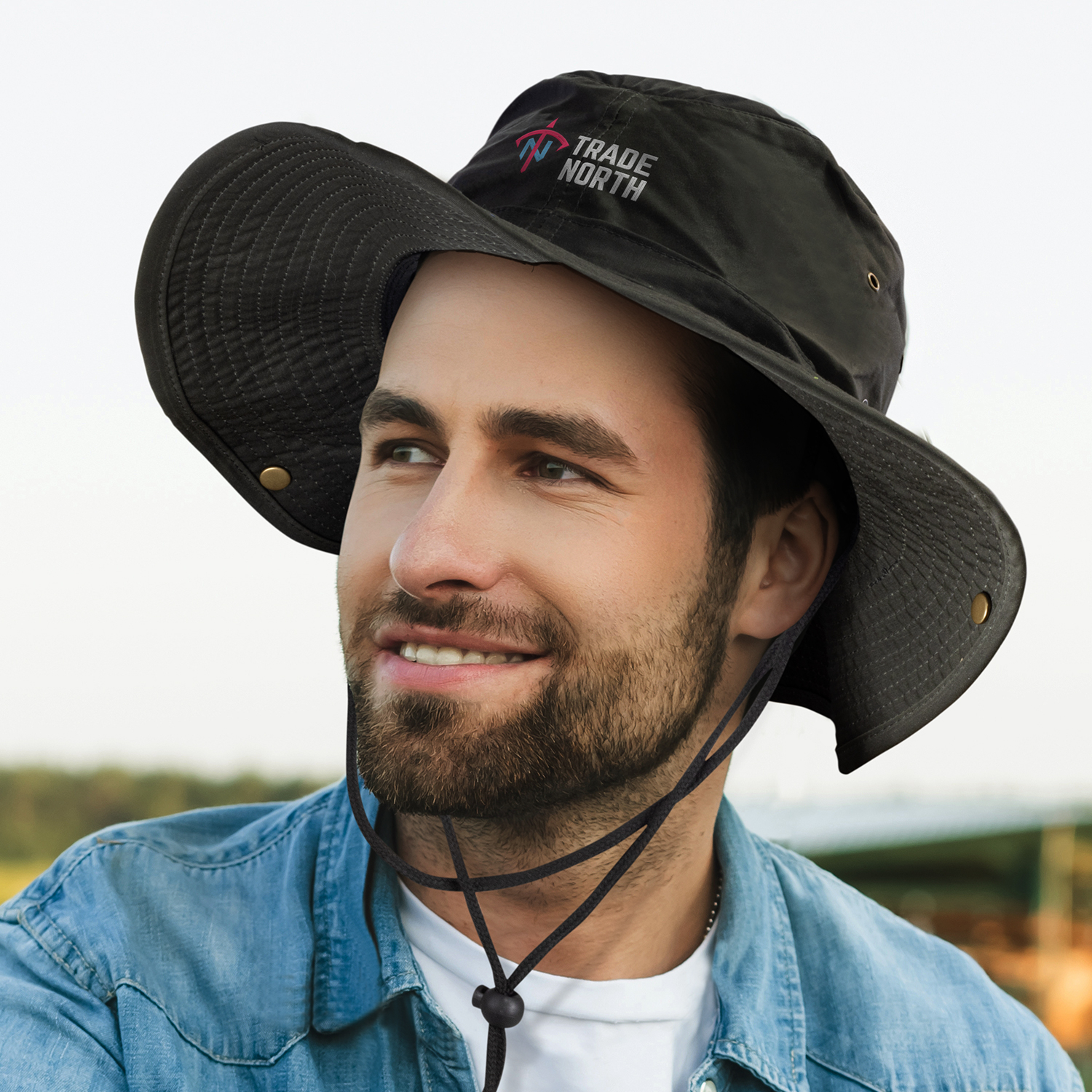Oilskin Wide Brim Hat – Image 4
