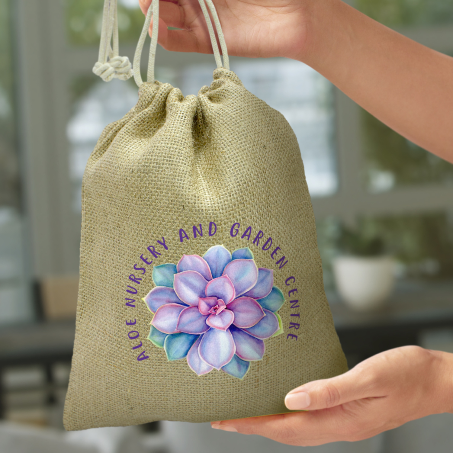 Jute Gift Bag - Medium – Image 4