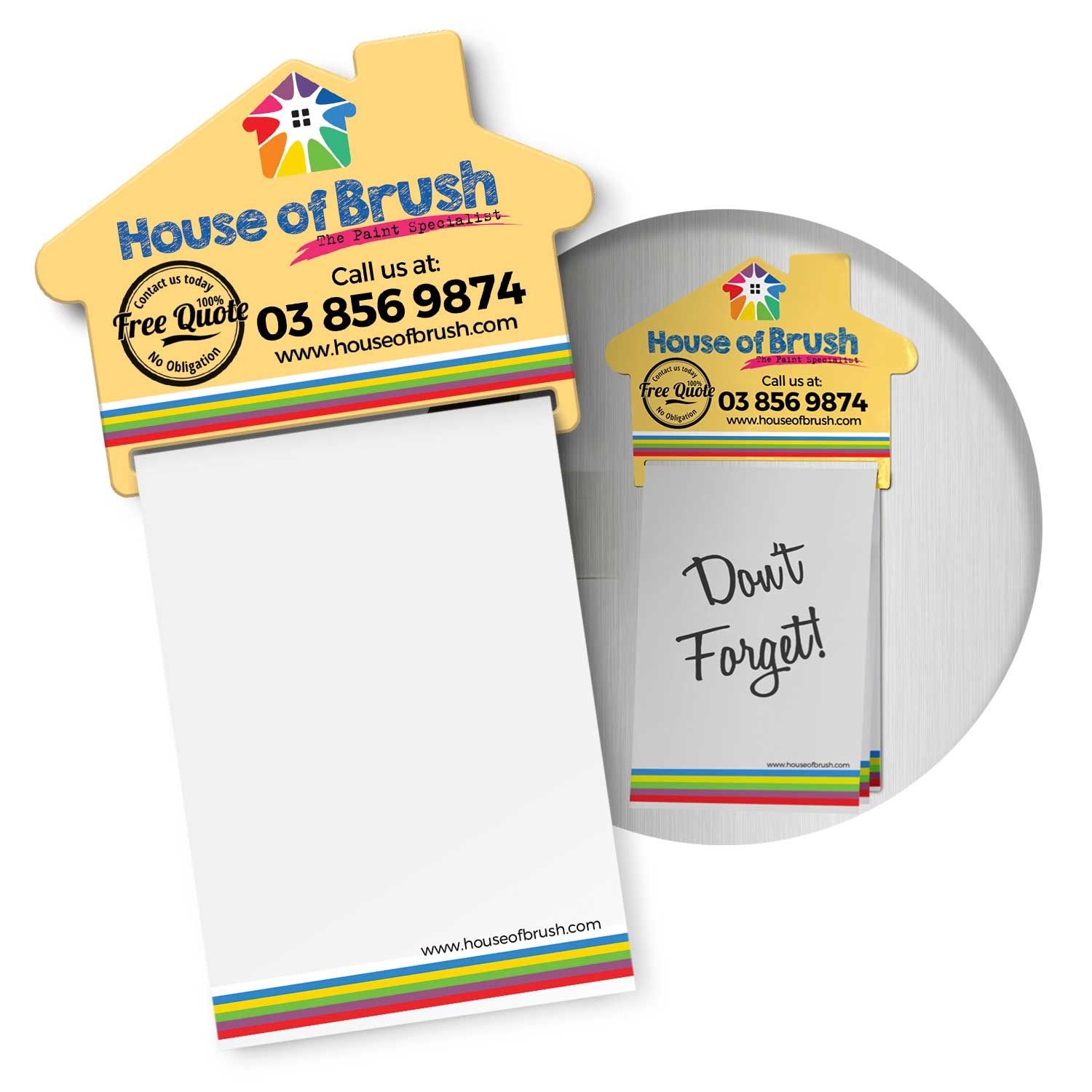 Magnetic House Memo Pad A7 - Full Colour – Image 1
