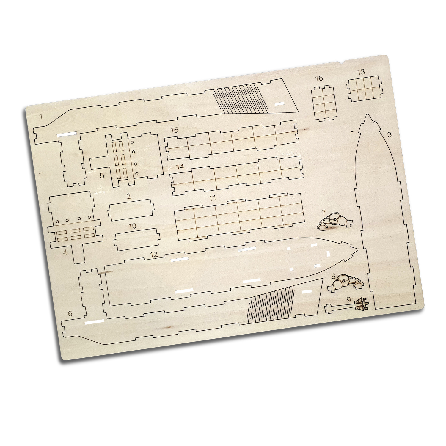 BRANDCRAFT Cargo Ship Wooden Model – Image 4