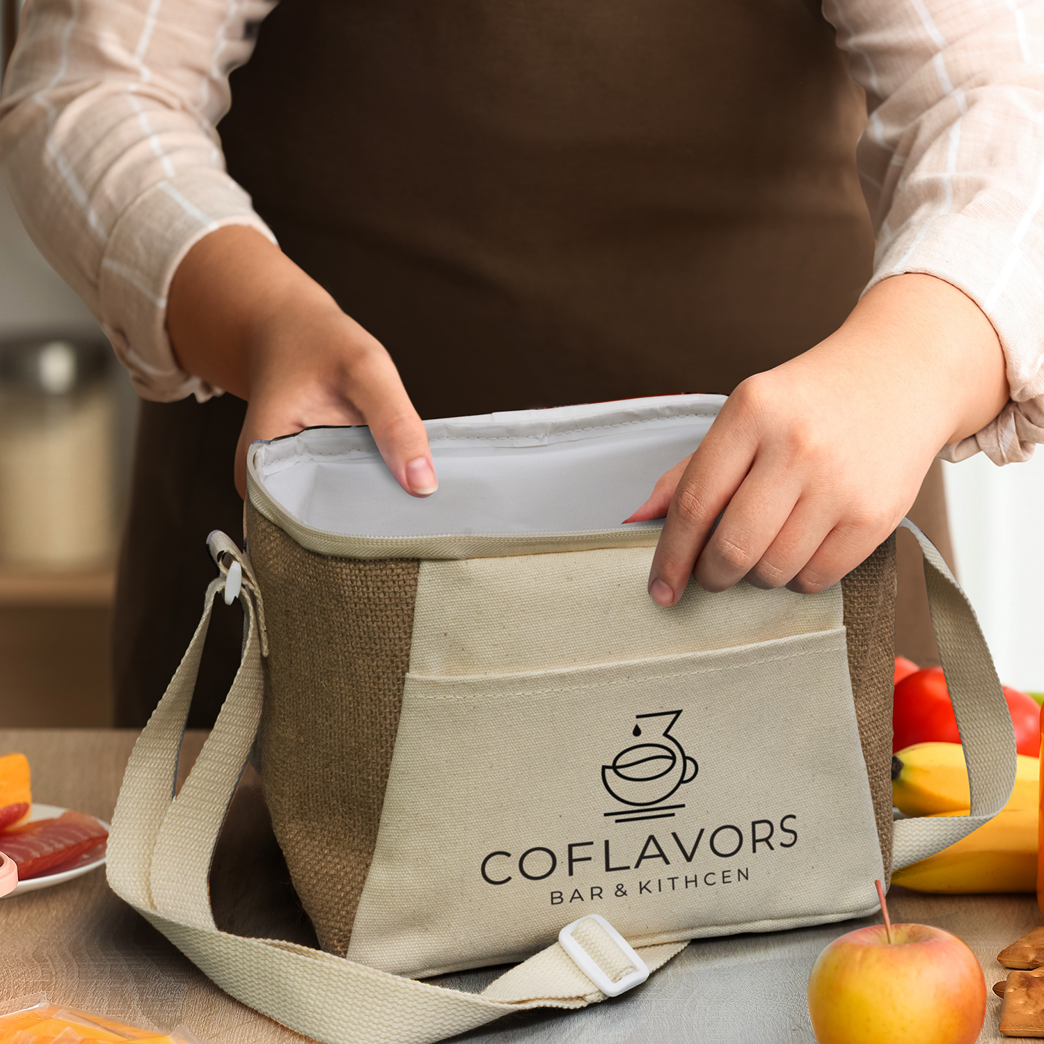 Jute Cooler Bag – Image 7