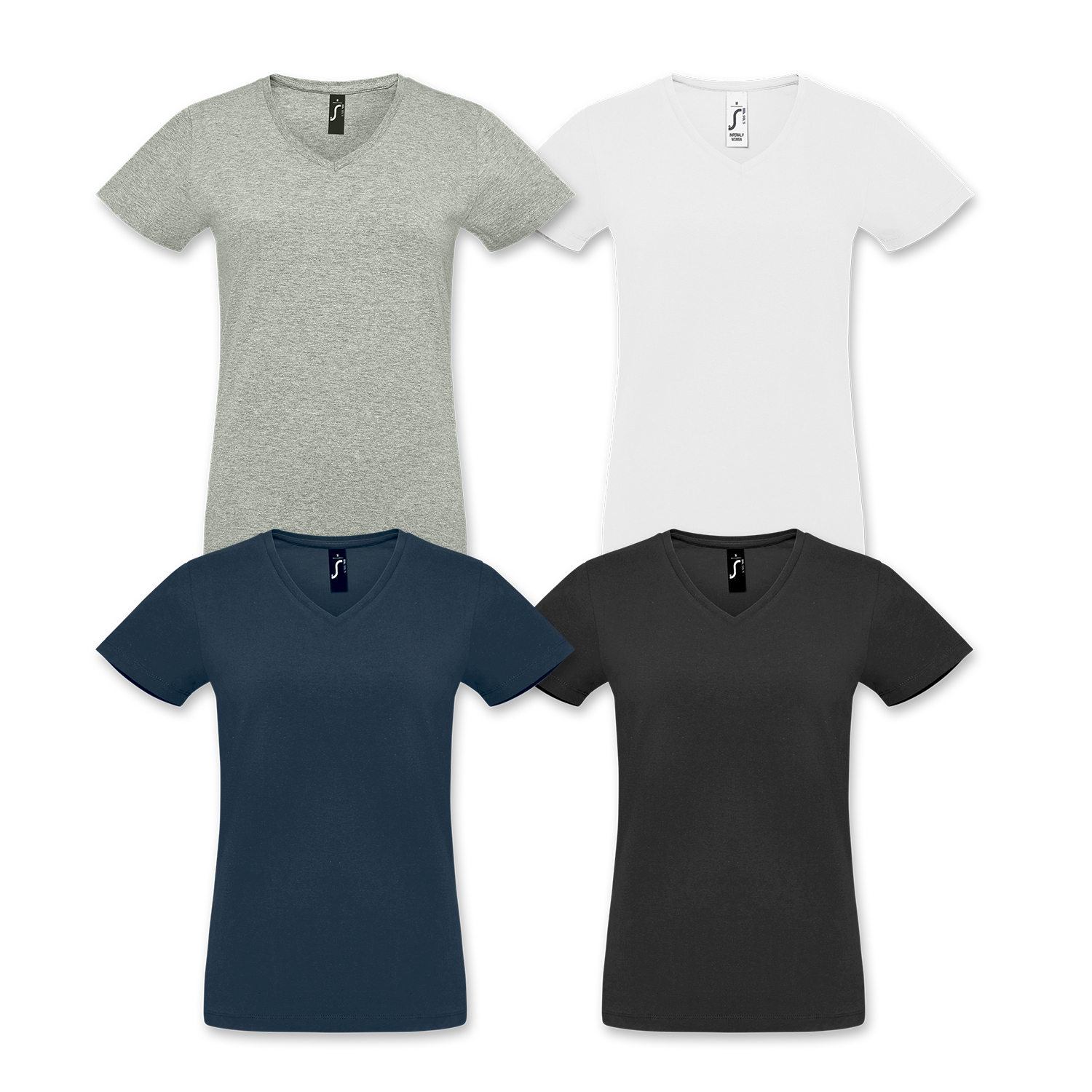 SOLS Imperial Womens V Neck T-Shirt – Image 2
