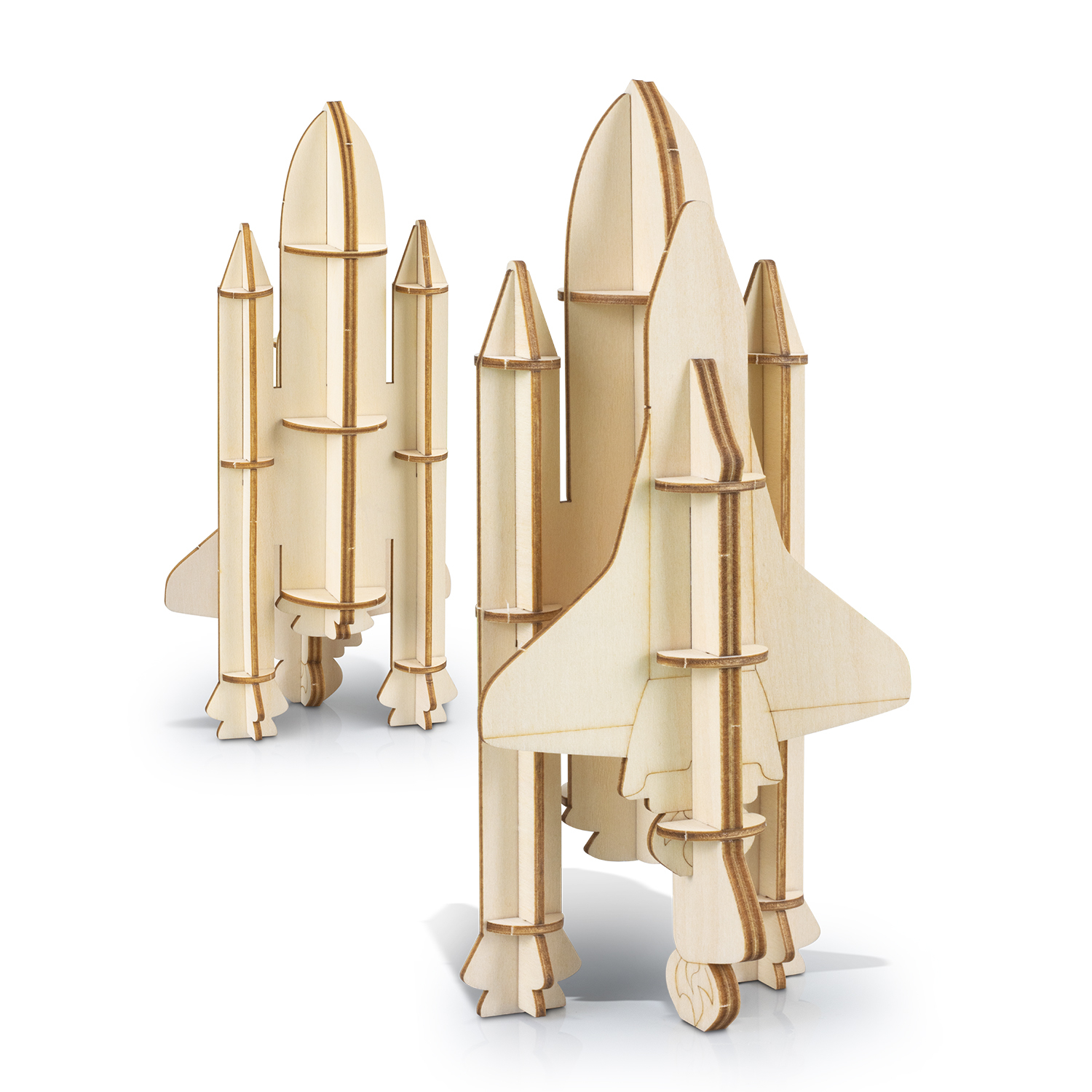BRANDCRAFT Rocket Ship Wooden Model – Image 3