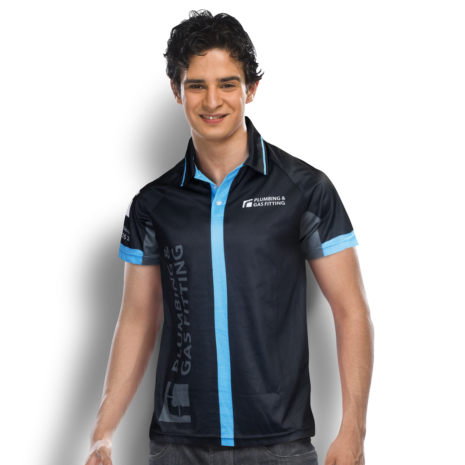 Custom Mens Performance Polo – Image 1