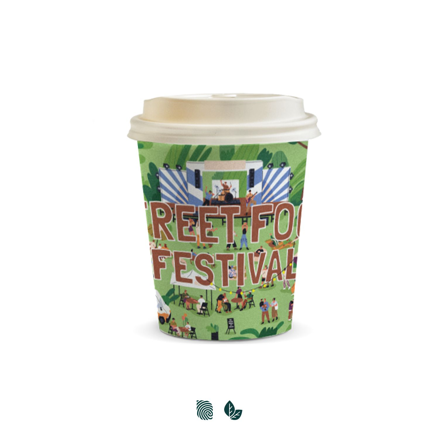 Compostable Paper Coffee Cup - 230ml – Image 1