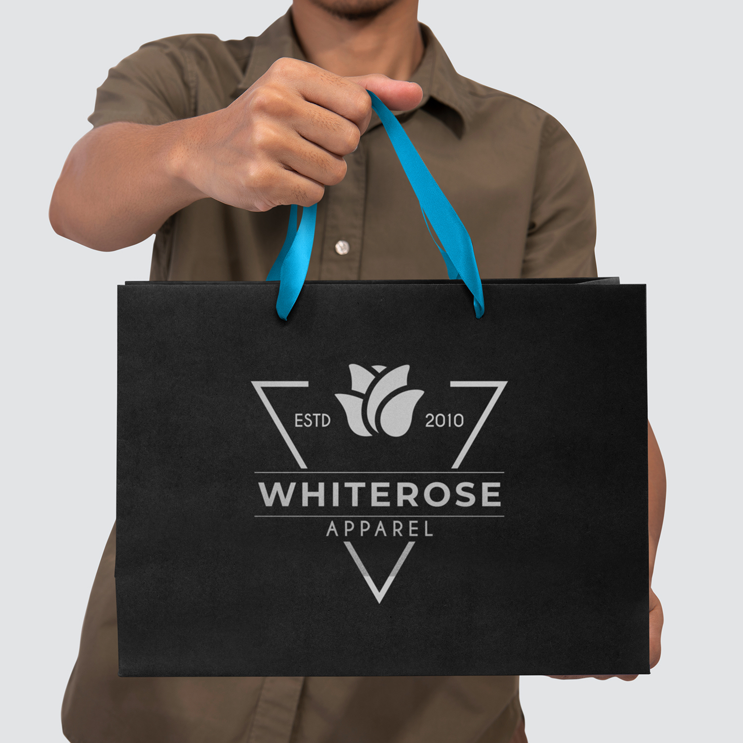 Large Ribbon Handle Paper Bag – Image 14
