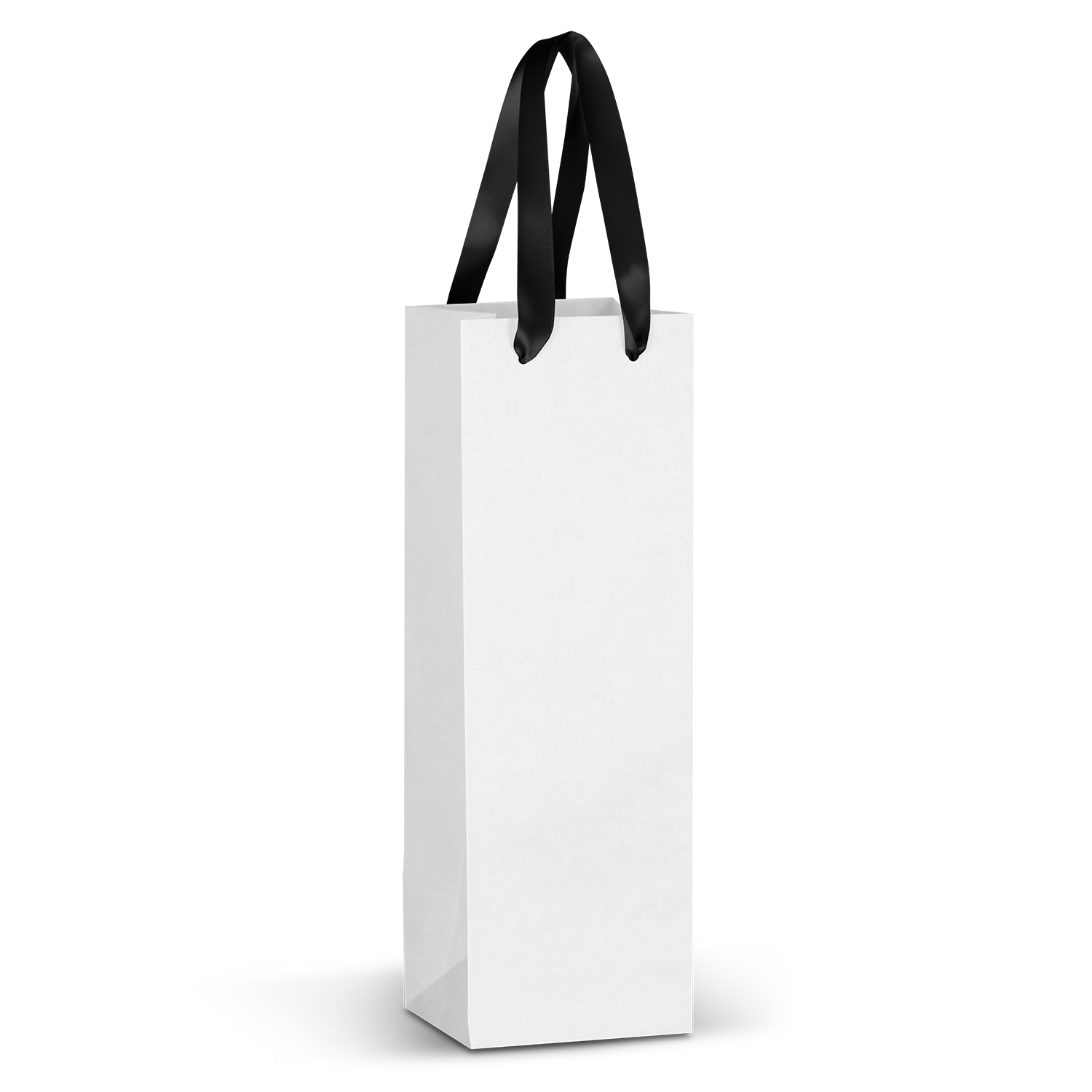 Champagne Ribbon Handle Paper Bag - Full Colour – Image 2