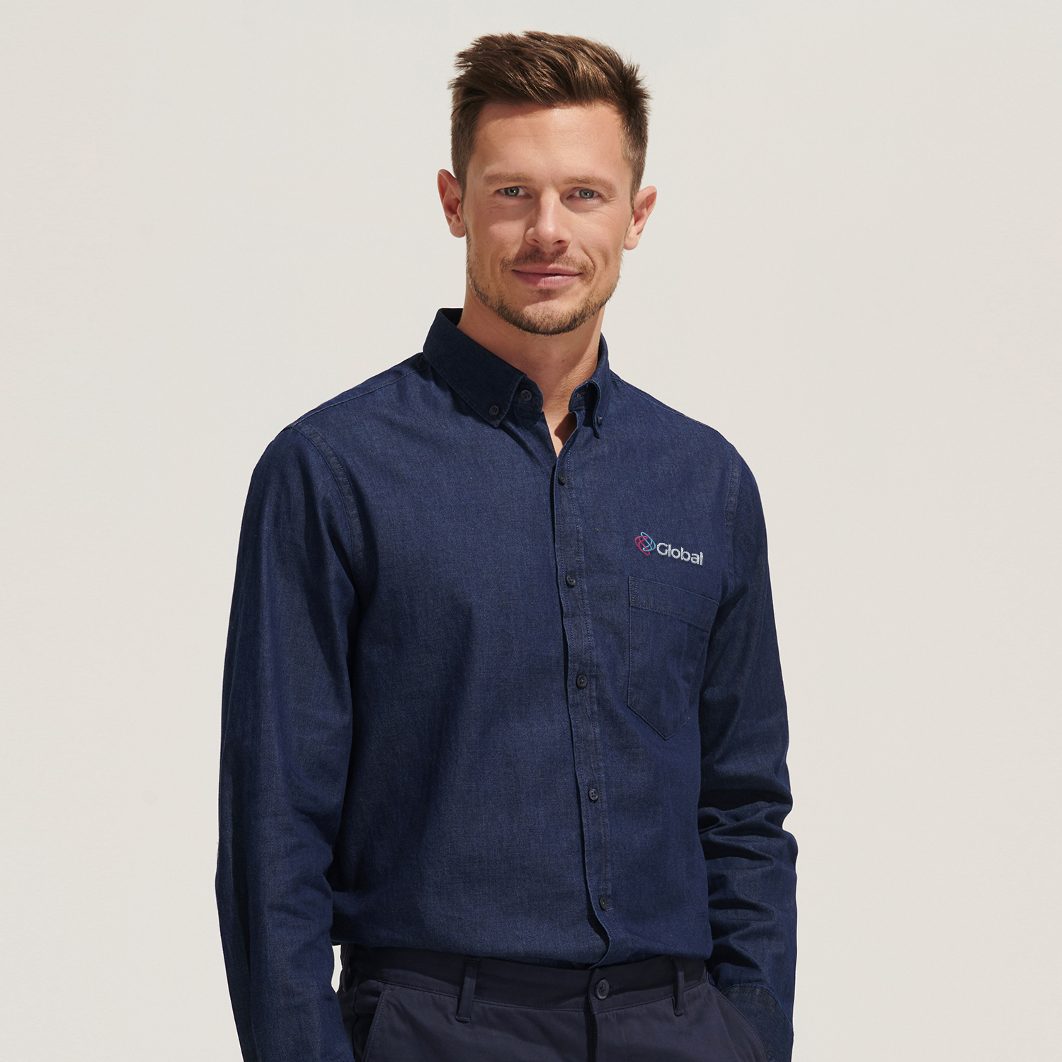 SOLS Barry Men's Denim Shirt – Image 4