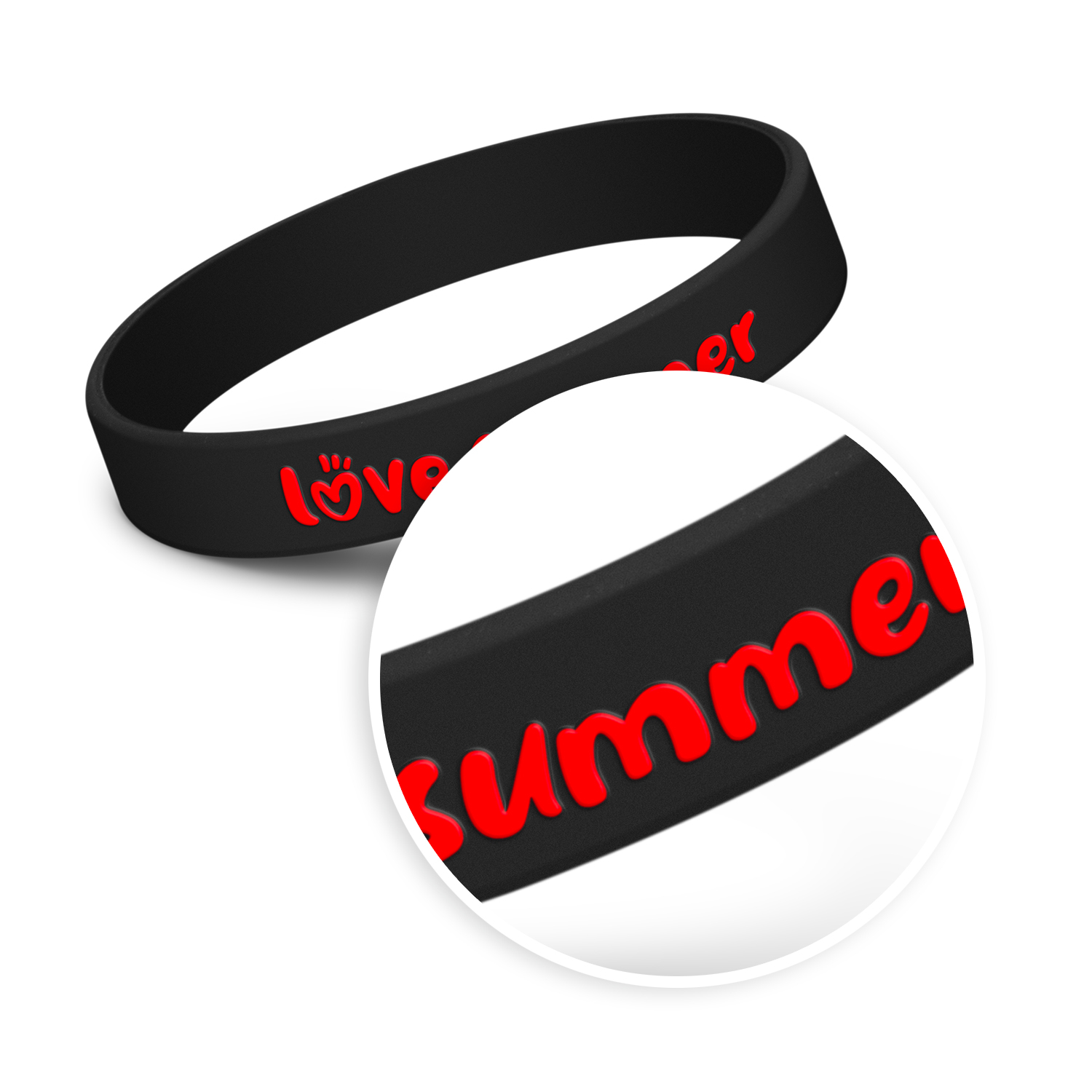 Kids Silicone Wrist Band - Embossed – Image 18