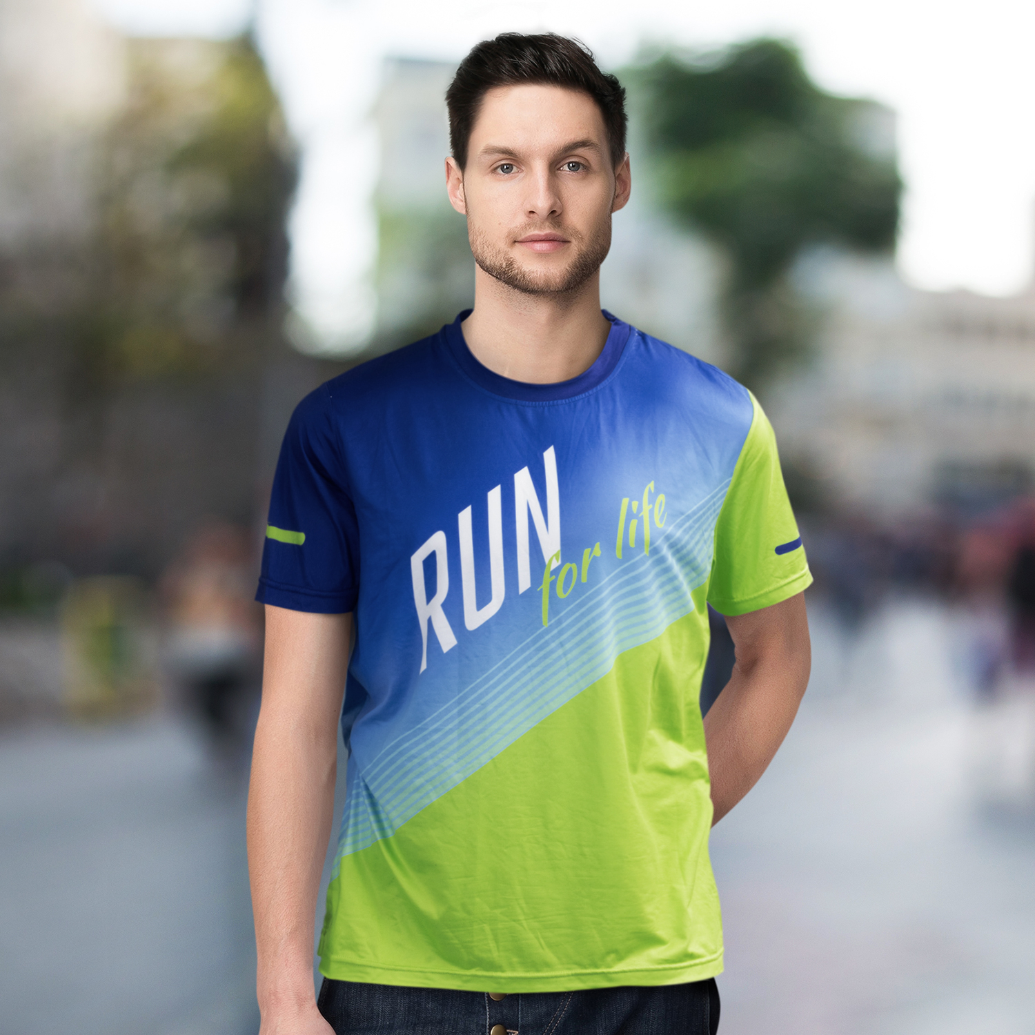 Custom Mens Sports T-Shirt – Image 4