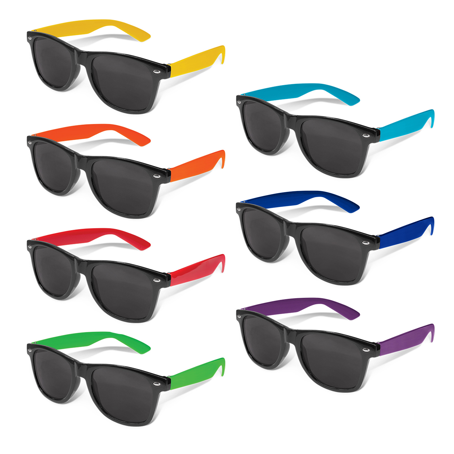 Malibu Premium Sunglasses - Black Frame – Image 1
