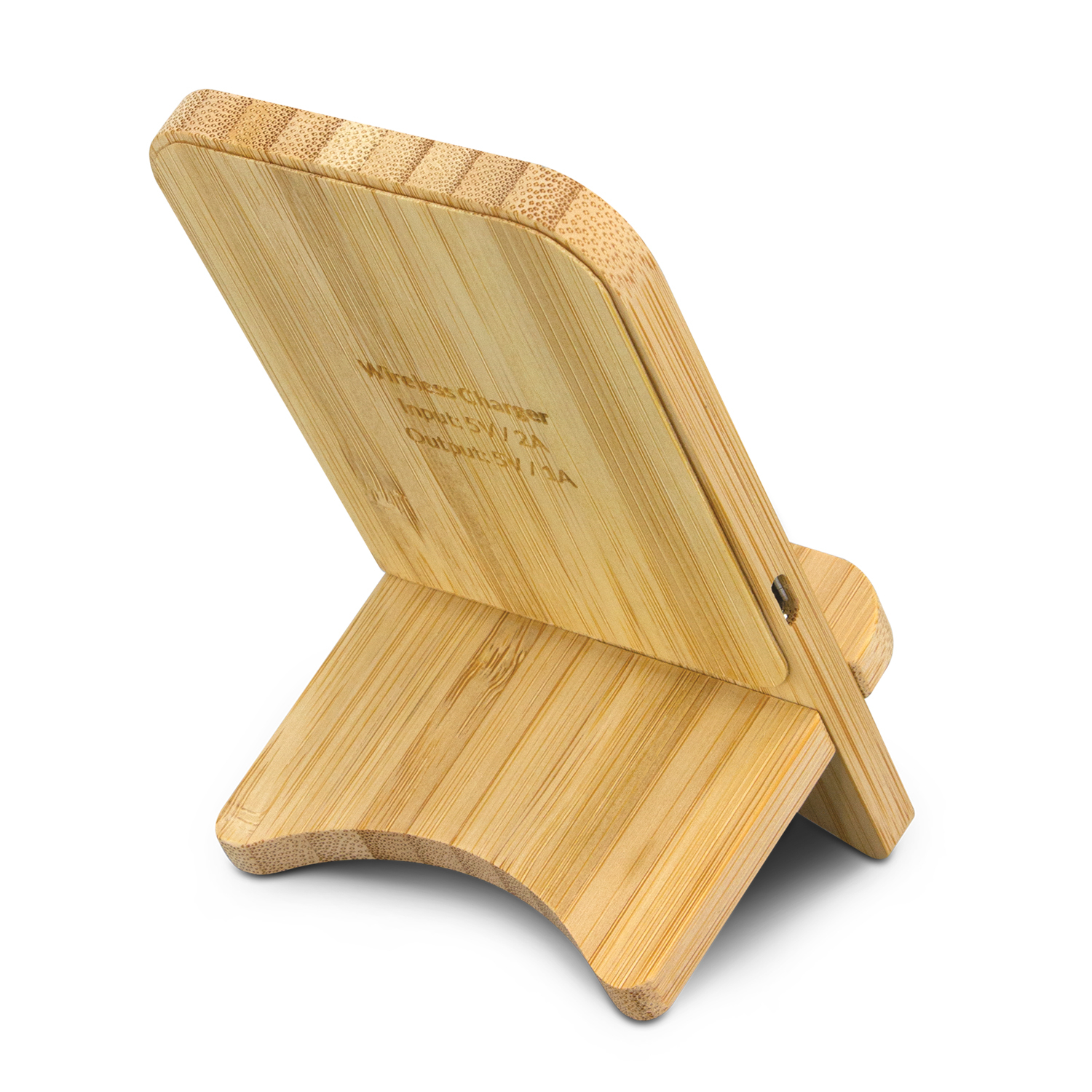 Bamboo Wireless Charging Stand – Image 4