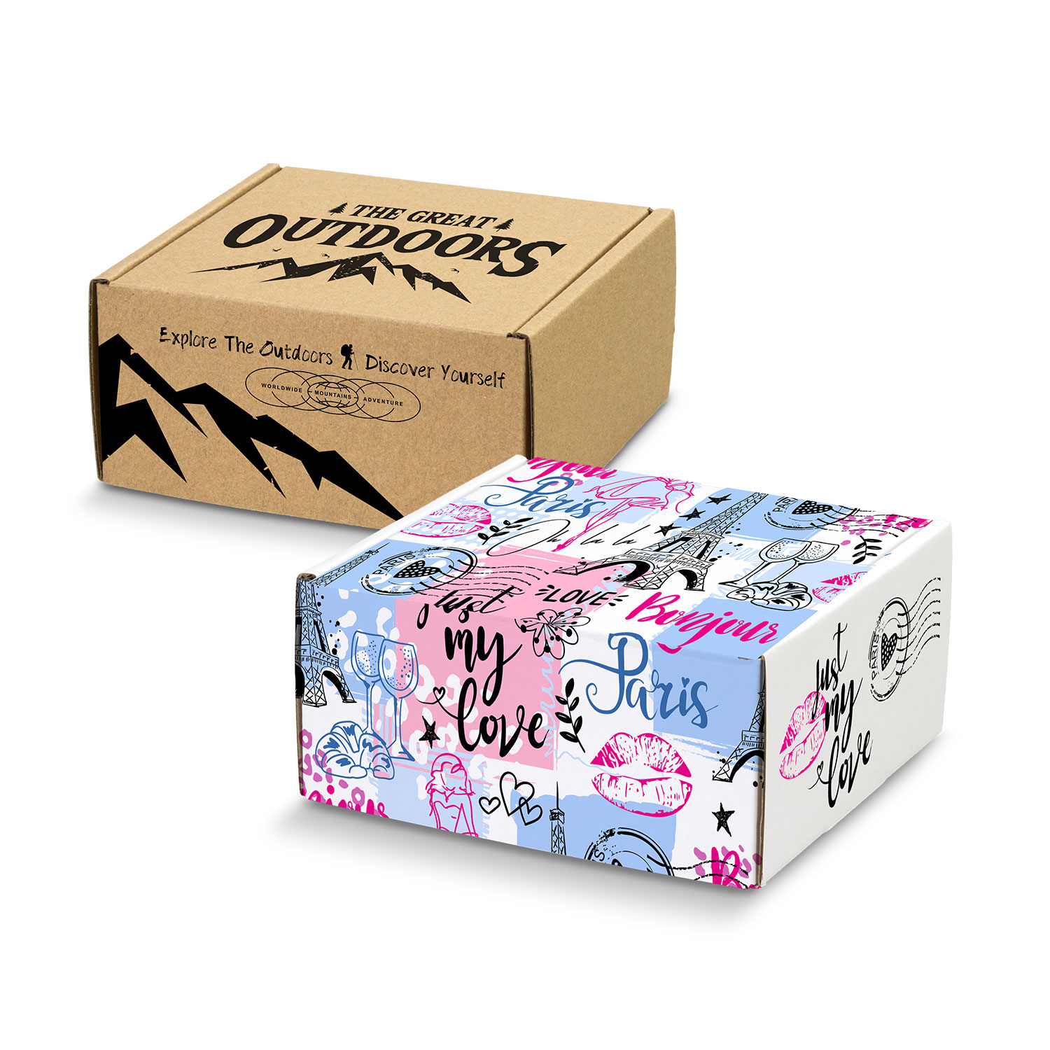 Die Cut Box with Locking Lid - 130x130x65mm – Image 1