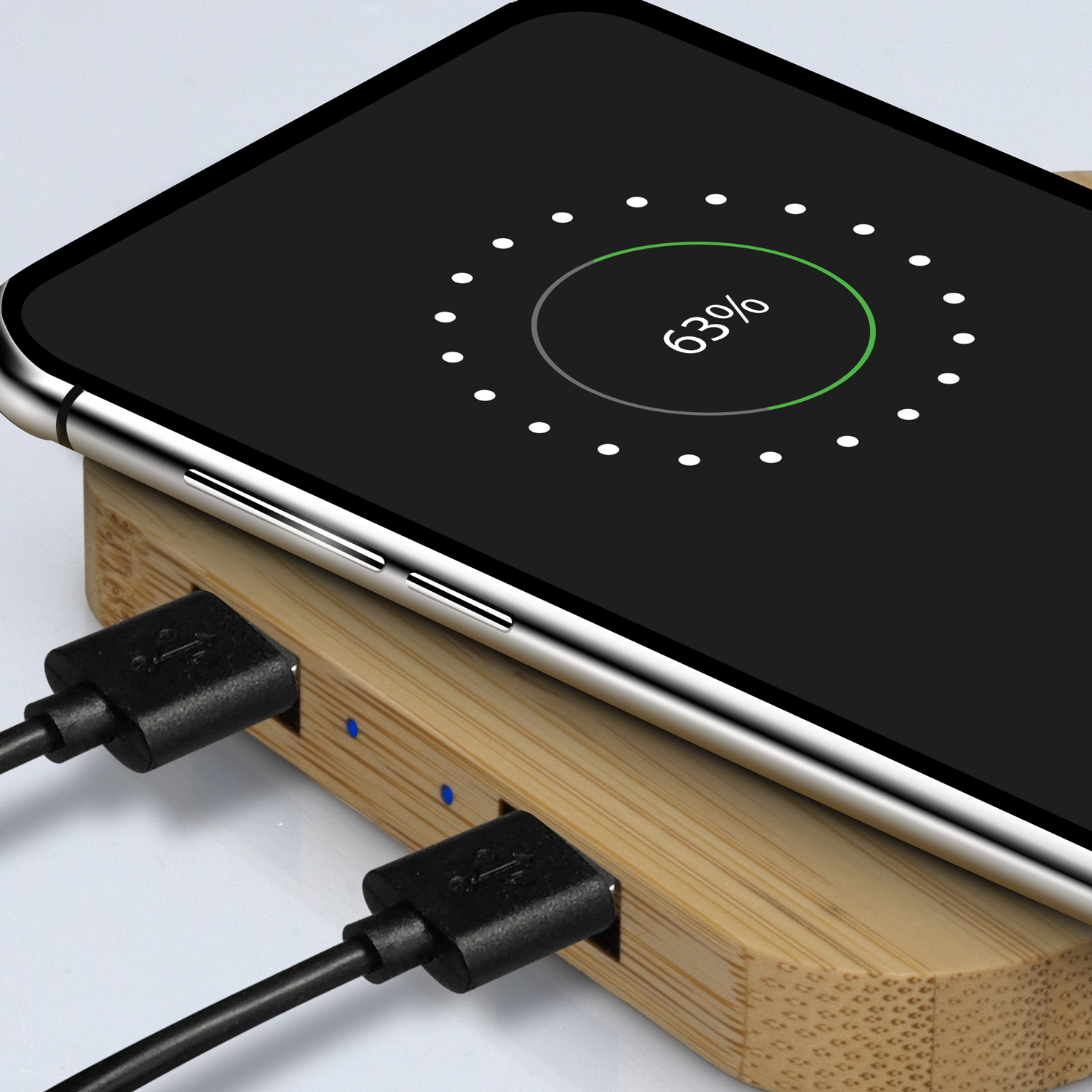 NATURA Bamboo Wireless Fast Charging Hub – Image 7