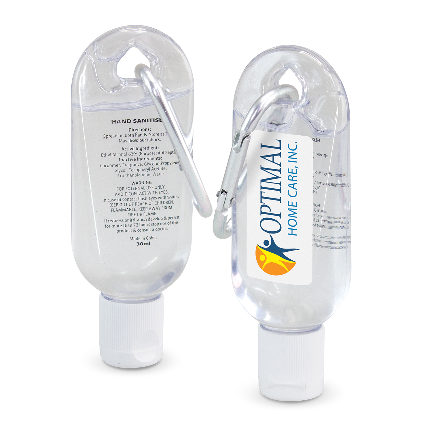 Carabiner Hand Sanitiser 30ml – Image 1