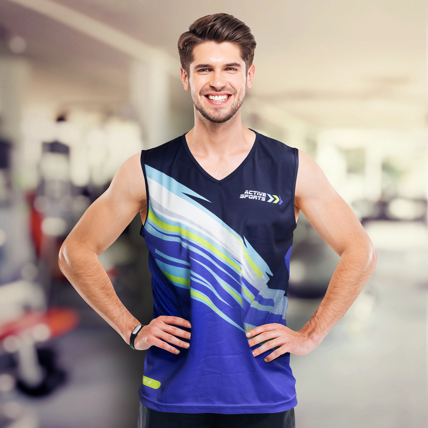Custom Mens Performance Singlet – Image 4