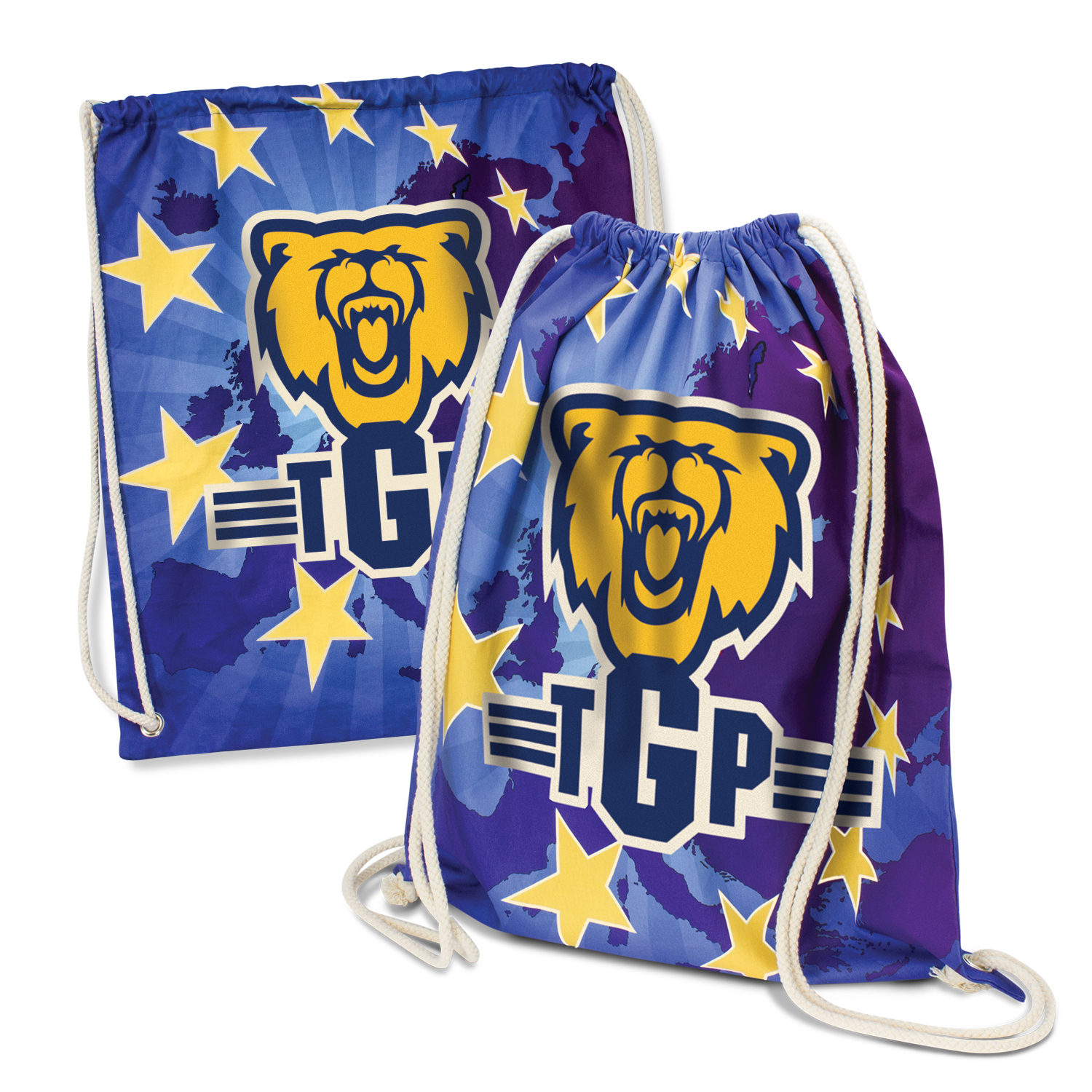 Florida Cotton Drawstring Backpack – Image 1