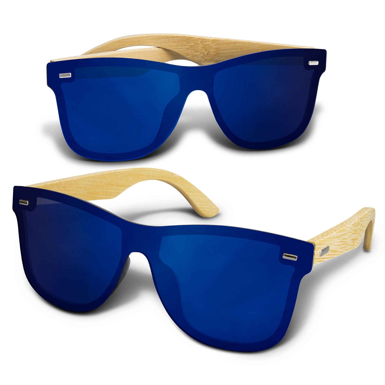 Ryder Mirror Lens Sunglasses - Bamboo – Image 3