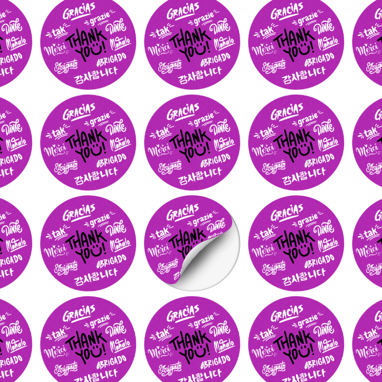 AD Labels 60mm - Circle – Image 2