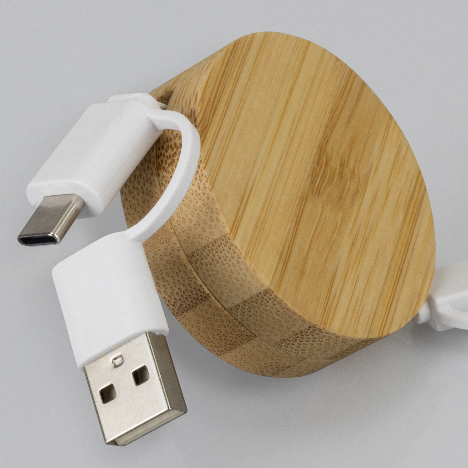 Bamboo Retractable Charging Cable – Image 5