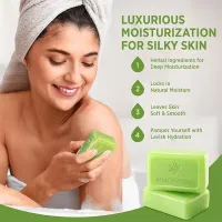 3 pieces Tea Tree Anti-fungal Soap Bar – Purifying Face & Body Soap – Image 3