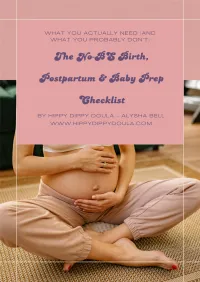 The No-BS Birth, Postpartum & Baby Prep Checklist – Image 1