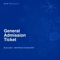 Bruce Lipton + Matt Riemann Australia 2027 — Founding Voter General Admission – Image 1