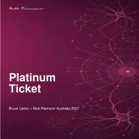 Bruce Lipton + Matt Riemann Australia 2027 — Founding Voter Platinum Experience – Image 1