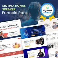 PACK OF 6 MOTIVATIONAL SPEAKER FUNNEL  – Image 1
