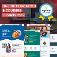 PACK OF 5 ONLINE EDUCATION AND COURSES FUNNEL – Image 1
