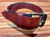 English Bridle Belt – Chestnut, Black, 30