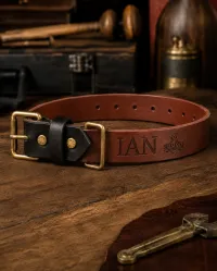The Ian Field Collar – Small, British Tan