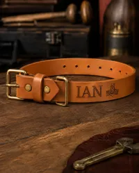 The Ian Field Collar – Medium, British Tan