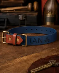 The Ian Field Collar – Large, British Tan