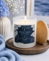 Black Coral & Moss Natural Coconut Wax Candle — 8 Oz / 226 G – Image 1