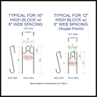 ICF Lintel Stirrups – Image 1