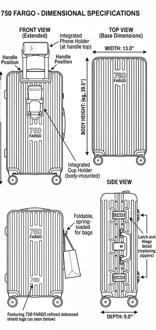Fargo Pro Trunk Suitcase – Image 2