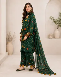 Green Tassel Lawn 3 Piece Suit – Image 4