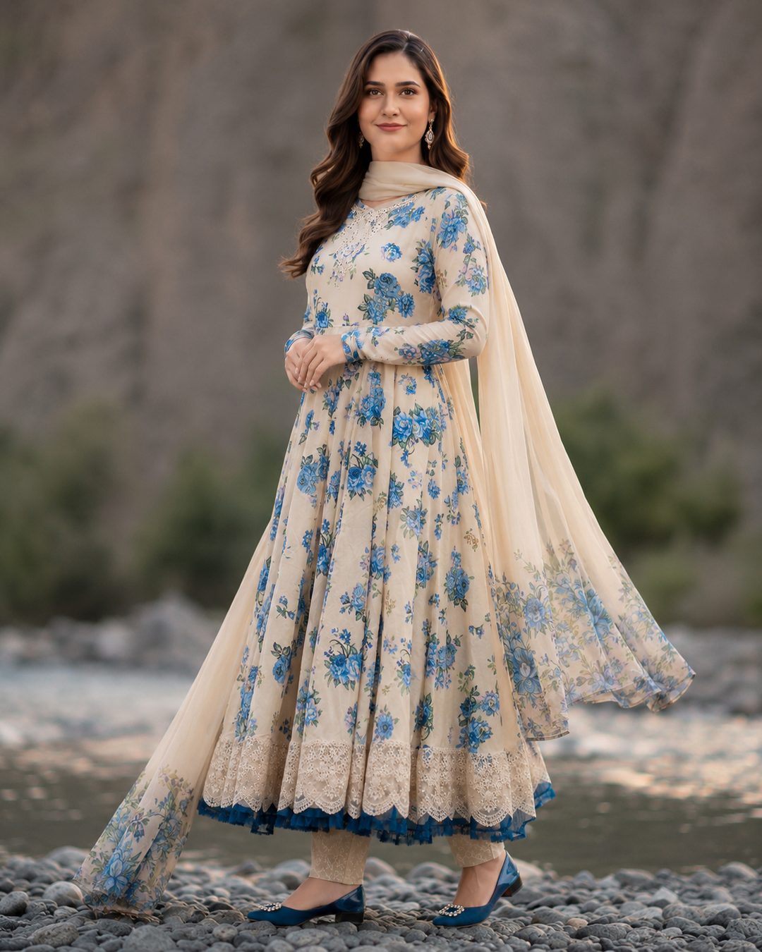 Blue Bloom 3 Piece Suit – Image 5