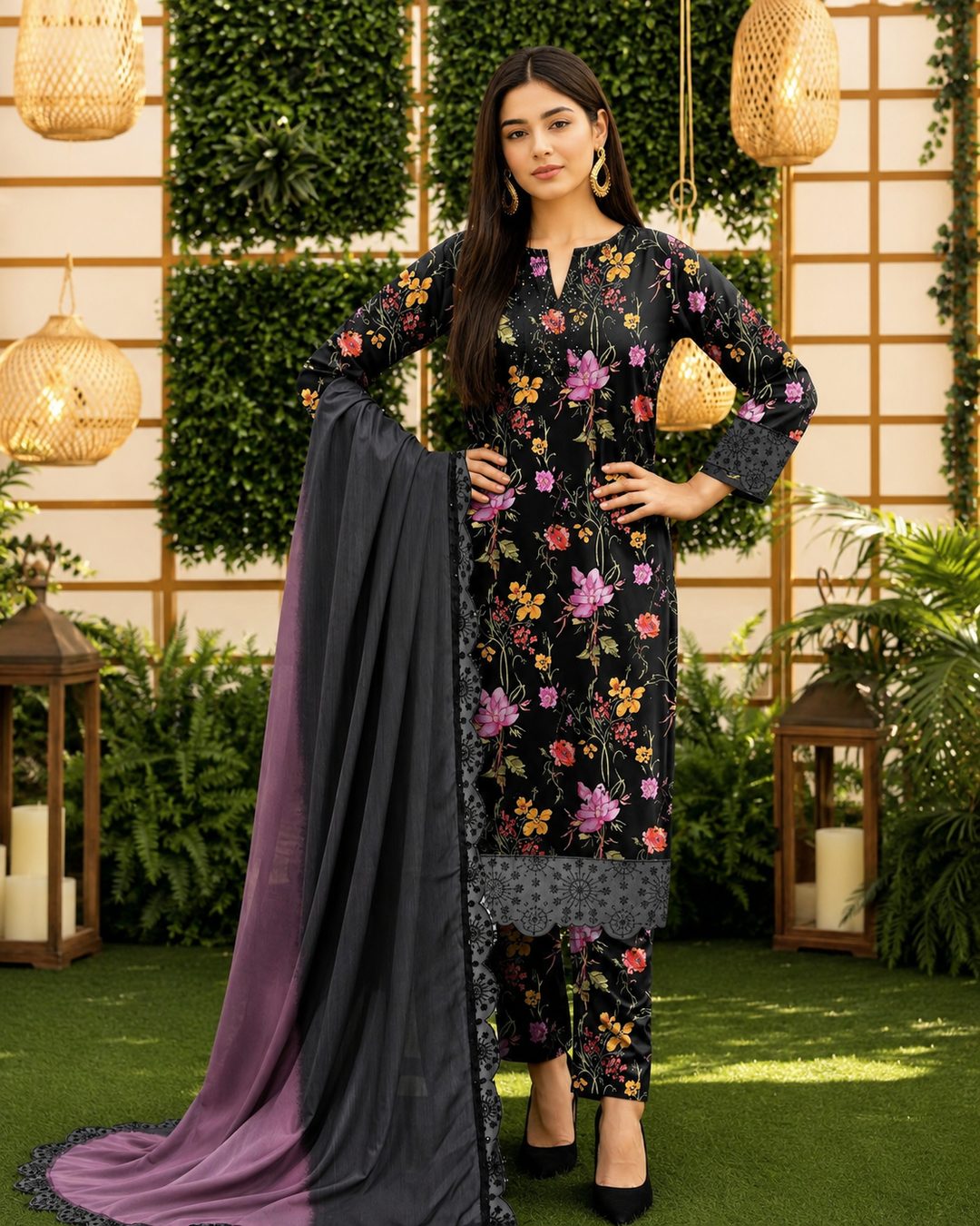 Black Garden 3 Piece Suit – Image 3