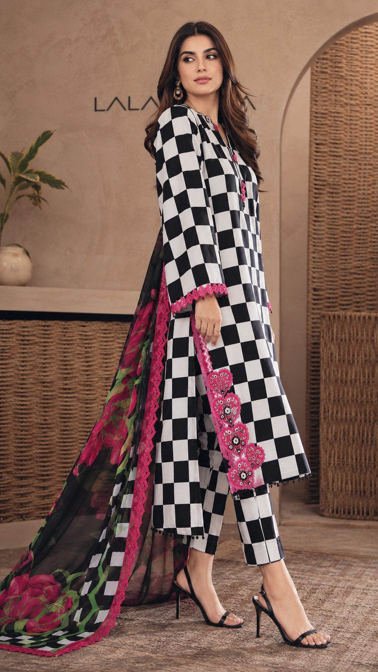 Check Charm 3 Piece Suit – Image 2