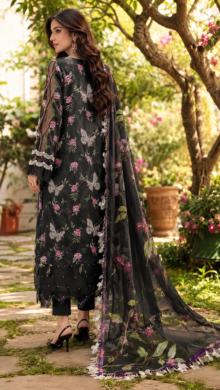 Butterfly Noir 3 Piece Suit – Image 4