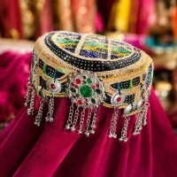 Black Silver Statement Heritage Cap by Zariya – Image 3