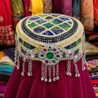 Black Silver Statement Heritage Cap by Zariya – Image 2