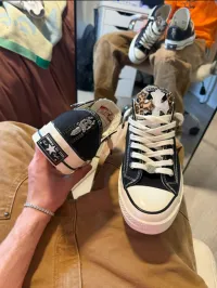 Custom Converse (Leopard/White patches) SHIPPING INCLUDED – Image 2