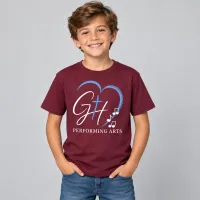 Childs T-Shirt Maroon (alternate logo) – Image 1