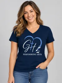 Dance Ladies V-Neck Blue – Image 1