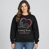 Sweatshirt Unisex - Black (Pink Logo) – Image 1